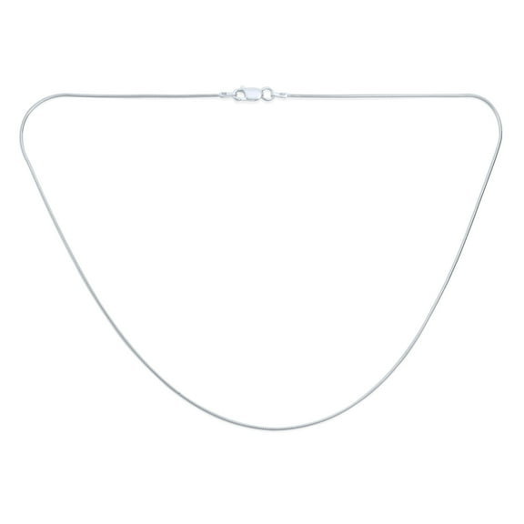 Bling Jewelry Womens 2MM Sterling Silver Snake Chain Necklace Made in Italy