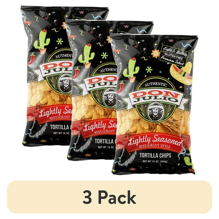 (3 pack) Don Julio Lightly Seasoned Tortilla Chips - 16oz