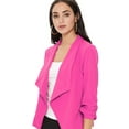 thumbnail image 4 of Women's 3/4 Sleeve Open Front Casual Cardigan Blazer Jacket, 4 of 5