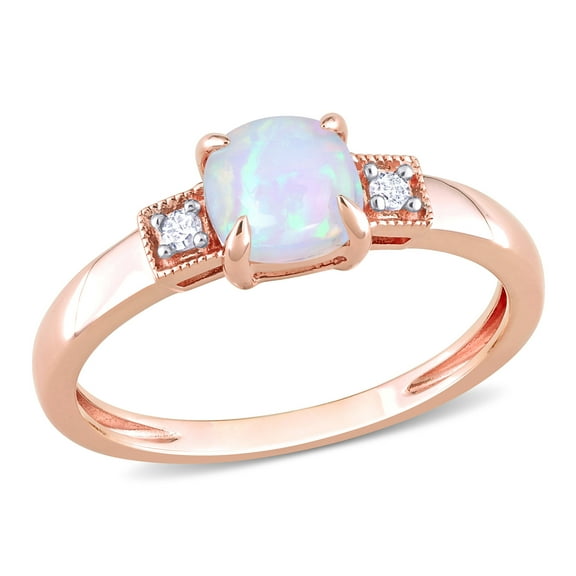 Everly Women's Opal 10k Rose Gold Ring