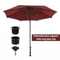 thumbnail image 4 of BYDOT 2 Pieces Umbrella Stand Base Screws with 4pcs Umbrella Base Support Hole Ring Plug Sleeve Parasol Pole Cap 1.5" & 1.9", 4 of 10