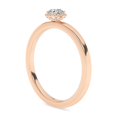 thumbnail image 2 of AFFY Solitaire Halo Engagement Rings For Women, 0.60 Carat (ctw) Round Lab Created Moissanite Promise Ring For Her In 10k Solid Rose Gold | VVS1 Quality Ring Size-6.5, 2 of 4
