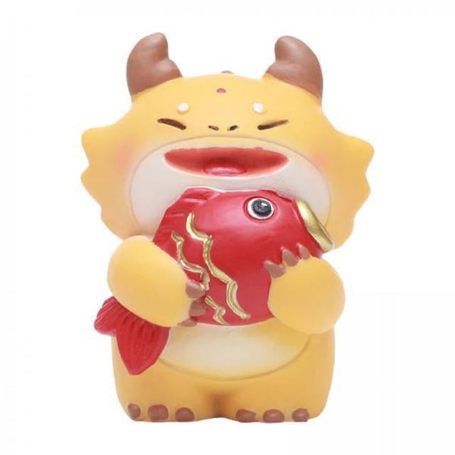 GUOOL 4X Dragon Statue Souvenir Cadeau Ornement de Table pour Cheminée de Bureau