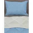 thumbnail image 3 of Winter Comforter & Sham Bedding Set, Little Snowflakes Falling from the Sky December New Year`s Eve Blizzard, 3 pcs Duvet Set Microfiber Filling Quilt, 5 Sizes, Blue White, by Ambesonne, 3 of 4