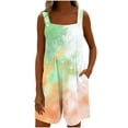 thumbnail image 7 of Iyufng Womens Rompers Printed Sleeveless Adjustable Straps Romper Summer Casual Shortalls, 7 of 7