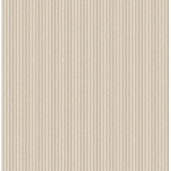 Advantage Ticking Beige Stripe Wallpaper