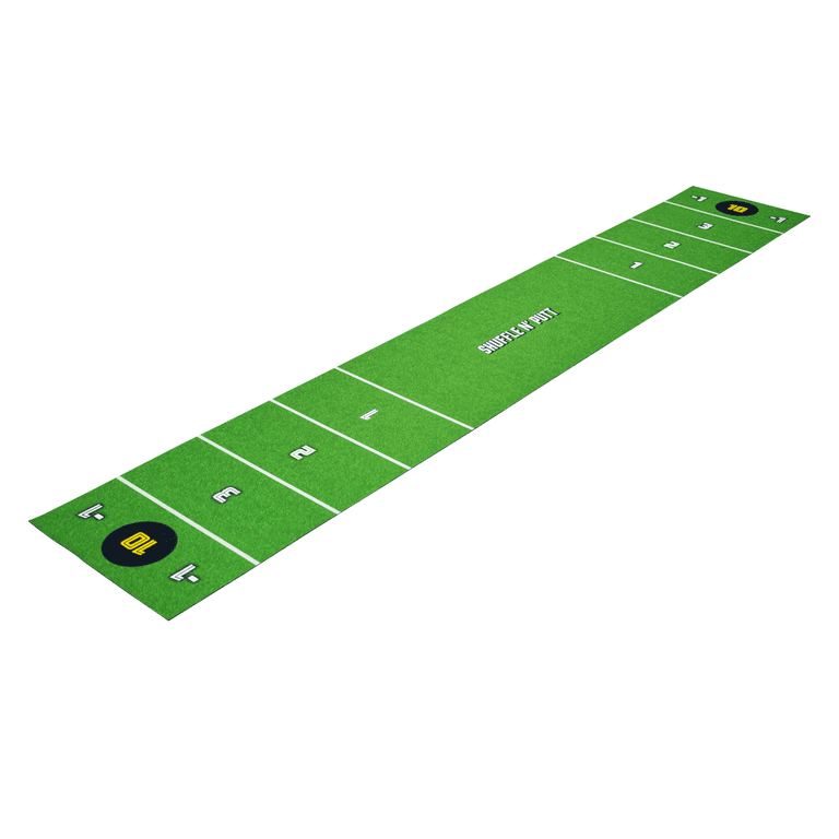 Shuffleboard Golf Game Set with Mat and Putters photo 5