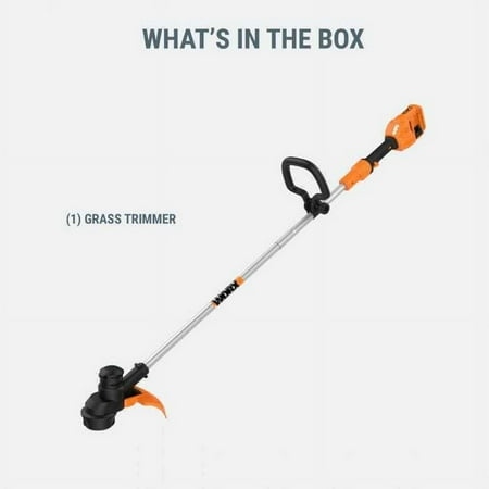 WORX - 40V 13" Cordless String Trimmer/Edger with Automatic Feed (Tool Only) - Orange