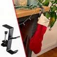 thumbnail image 6 of Newxiaaa 4PC Garland Stocking Hangers, Non-Slip Christmas Stocking Hooks, No Drill Garland Fireplace Stocking Hanger, Mantel Hanger for Garland, 2024 New Dual Hooks Garland Stocking Holder (A), 6 of 6