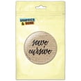 thumbnail image 1 of Save Cursive Pinback Button Pin Badge, 1 of 2