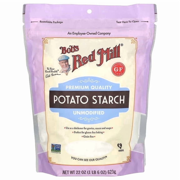 Bob's Red Mill, Potato Starch, Unmodified, Gluten Free, 22 oz (623 g) Pack of 2