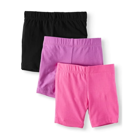 Dreamstar - Solid Bike Shorts, 3-Pack Set (Little Girls & Big Girls ...