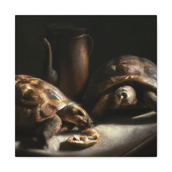 Tortoise in Repose - Canvas