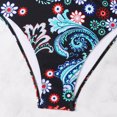 thumbnail image 4 of Feimerou Women's Plus Size Bikini Sets Swimsuits One Shoulder High Waisted Bikinis Tie High Cut Two Piece Bathing Suits Swimwear, 4 of 9
