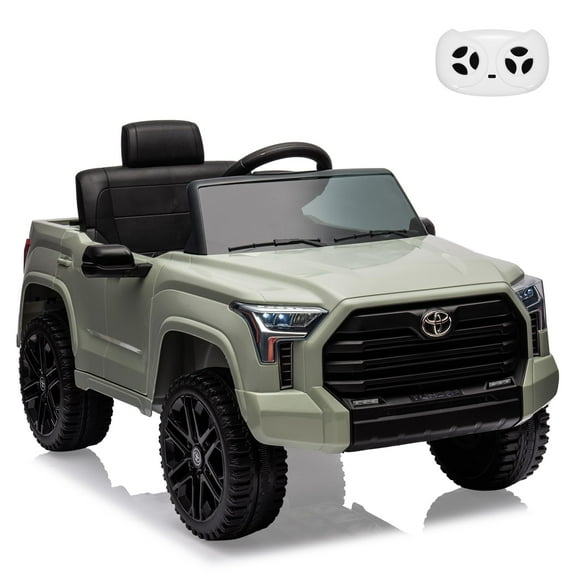 Garvee 12V 7AH Kids Ride on Car Toy Officially Licensed Toyota Tacoma Battery Powered Electric Car Truck with Remote Control with Spring Suspension, EVA Tires, USB, Music, LED Lights,Gift for Kids
