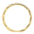 thumbnail image 4 of Dazzlingrock Collection 0.10 Carat (ctw) 14K Round Cut Diamond Swirl Wedding Band Stackable Ring 1/10 CT, Yellow Gold, Size 7.5, 4 of 4