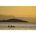 thumbnail image 2 of Silhouette of fishermen in dugout canoe leaving Cape Maclear in the evening  Lake Malawi; Malawi Poster Print, 2 of 2