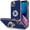 Blue, variant on Case for iPhone 13 Case with Ring Stand [360°Rotatable Ring Holder Magnetic Kickstand] [Support Car Mount] Slim Soft Rubber Shockproof Protective Phone Case for Women Girls, Light Purple