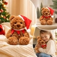 thumbnail image 5 of LXGGDDO Christmas Teddy Bear Stuffed Animal - Adorable Xmas Plush Toy with Hat and Scarf - Soft and Cuddly Winter Companion for Kids and Seniors - 10 inch, 5 of 6