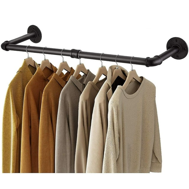 Perchero para ropa ShuxiuWang de tubería industrial montado en la pared 8390613514721