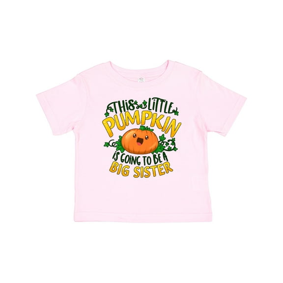 Inktastic This Little Pumpkin is Going to Be a Big Sister Girls Baby T-Shirt