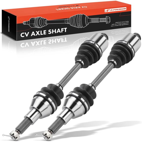 A-Premium Pair (2) Rear CV Axle Shaft Assembly Compatible with Polaris Sportsman 500 1999-2002, Diesel 455 2000-2002, Worker 500 1999, Driver and Passenger Side, Replace# 1380142