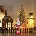 thumbnail image 5 of JLFNYA Long Leg Christmas Plush Doll 19.69 Inches/ 50 cm Snowman Santa Claus Christmas Doll Standing Plush Doll for Christmas Holiday Decoration, 5 of 6