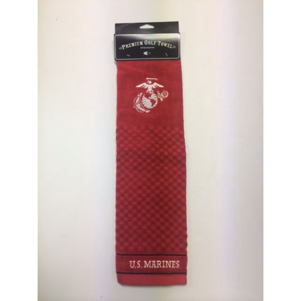 U.S. Marines TriFold Golf Towel Embroidered Golf Towel,Officially