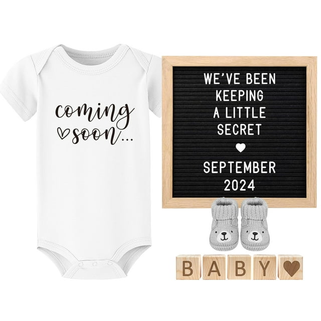 Set de anuncios para bebés, pizarra de fieltro con forma de estrellas parpadeantes +