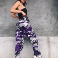 thumbnail image 3 of Women's Cargo Trousers Camouflage Pants Elastic Waist Casual Pants with Pocket, 3 of 5