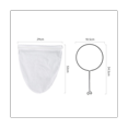 thumbnail image 1 of 6 Milk Tea Filter Bags Ultrafine Mesh Filter Bags Tea Bags with Stainless Steel Handles Filter Coffee Tea Milk(Medium), 1 of 7