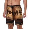 thumbnail image 1 of Fotbe Vintage Family History Book Traje de Baño para Hombre – Shorts de Natación de Secado Rápido con Forro y Bolsillos-Medium, 1 of 6
