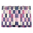 thumbnail image 7 of Yayeee Kitchen Curtains Tier Pair Light Filtering 27"x24" Rod Pocket Short Cafe Window Panel, Pink White And Purple Plaid Pattern, 7 of 7