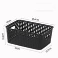 thumbnail image 4 of Tuvgenk Toy Storage Baskets Small Plastic Decor with Handle Basket Organizer Plastic Stackable Space Saving Color for Office Shelves, Desks & Drawers, 4 of 5