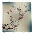 thumbnail image 3 of Ambesonne Nature Shower Curtain, Birds Cherry Branches Style, 69"Wx75"L, Dried Rose, 3 of 3