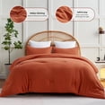 thumbnail image 3 of Juego de edredón CozyLux Terracotta Queen Size, 3 piezas, 3 of 9