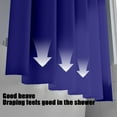 thumbnail image 7 of Eliaeconx Shower Curtain, Waterproof Bathroom Curtain, 71x71 Inch Solid Color Liner, Light Filtering Privacy Partition for Bathroom Decor, Dark Blue, 7 of 7