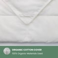 thumbnail image 4 of Organic Textiles Bamboo Tencel Comforter with Organic Cotton Cover (King), 4 of 6
