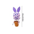 thumbnail image 2 of ddioayh Easter Plush Toy Flowerpot Decor with Bunny Design 25cm Festive Home Decoration for Tabletop and Shelf, 2 of 6