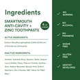 thumbnail image 2 of SmartMouth Premium Zinc Ion Toothpaste - Whitening - with Fluoride - Refreshing, Anti-Cavity Toothpaste for Adults - Strengthens Enamel - Mild Mint Flavor, 6 oz (2 Pack), 2 of 6