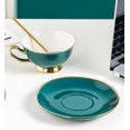 thumbnail image 1 of Coffee tea cups creative ceramic coffee cup and saucer set (HTOOQ), 1 of 4