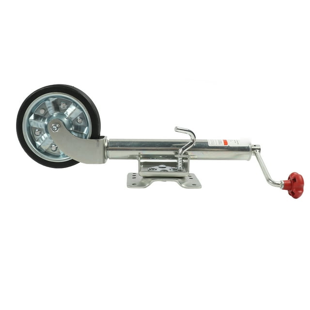1500 Lbs Trailer Jack, Heavy Duty Swivel Boat Trailer Jack Bolt on Trailer Tongue Jack for RV Trailer Boat, Adjustable Trailer Jack 8in Wheel Rotation Handle Trailer Tongue Jack