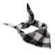 thumbnail image 1 of Bufanda para Perros Colco Mascota Toalla de Saliva Clásica Estampado de Cuadrícula Triangular Negro Blanco, 1 of 8