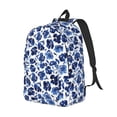 thumbnail image 3 of Sigee Blue Ink Flowers for Canvas Large Capacity Laptop Backpack for Men and Women, Travel Backpack, 3 of 8