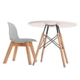 thumbnail image 2 of Mesa Circular Berlin - Silla Frankfurt (Gris), 2 of 2