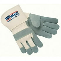 Mcr Safety Leather Gloves,Gray,L,PR 1710L