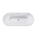 thumbnail image 4 of 55" Acrylic Freestanding Bathtub – Soaking Tub, Glossy White, Toe-Tap Drain, cUPC Certified, 4 of 5