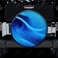 thumbnail image 1 of Blue Abstract Polyester Universal Spare Wheel Tire Cover Custom Tire-Covers for Trailer RV SUV Truck Camper, 1 of 5
