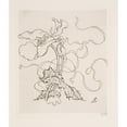 thumbnail image 2 of Félix Bracquemond 12x14 Black Ornate Wood Framed Double Matted Museum Art Print Titled: Plate (Poppy). (1866 - 1878), 2 of 5