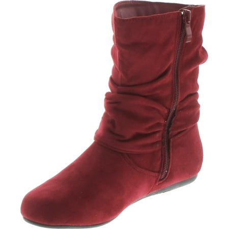 womens flat slouch ankle boots